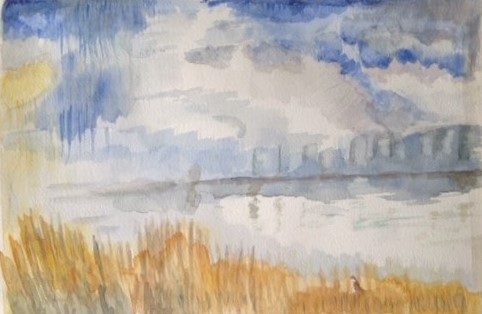 Kath, landscape, watercolour.